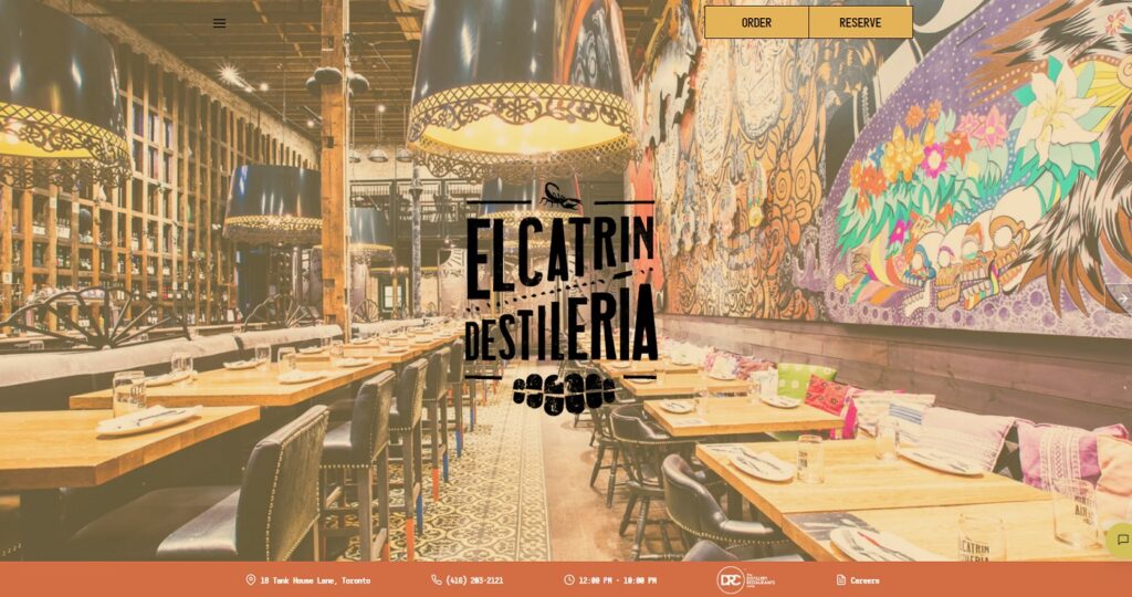 Restaurant Website Example - El Catrin