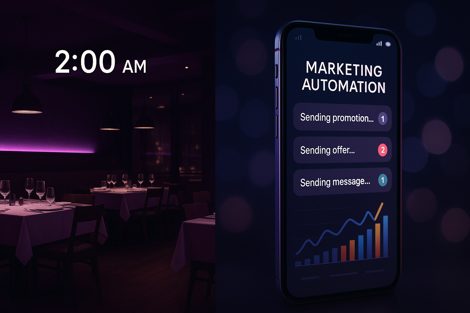 AI restaurant marketing automation that works 24/7